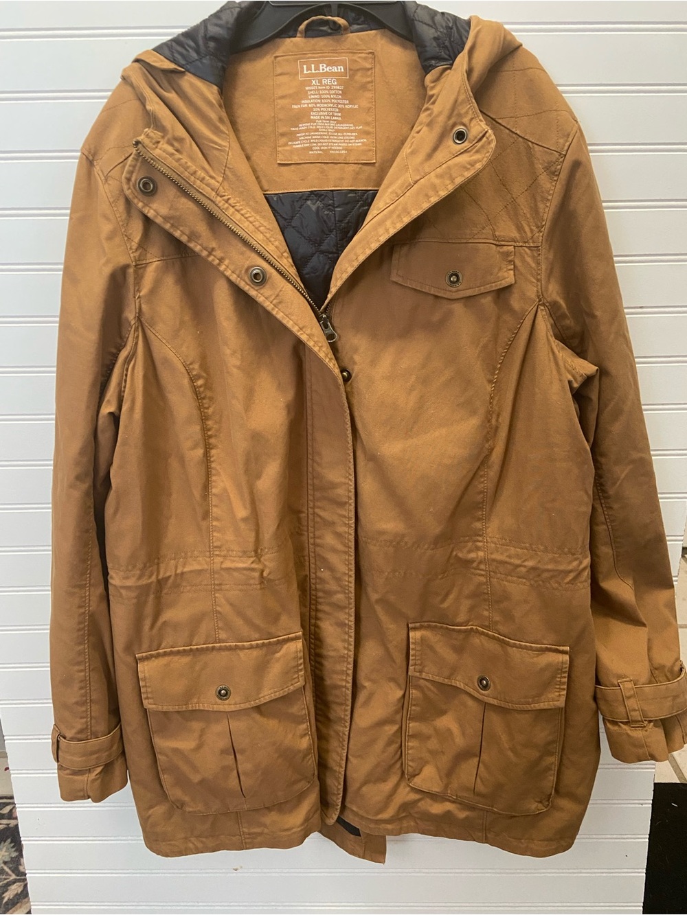 LL Bean Hooded Country Chore Jacket - Picture 2 of 10